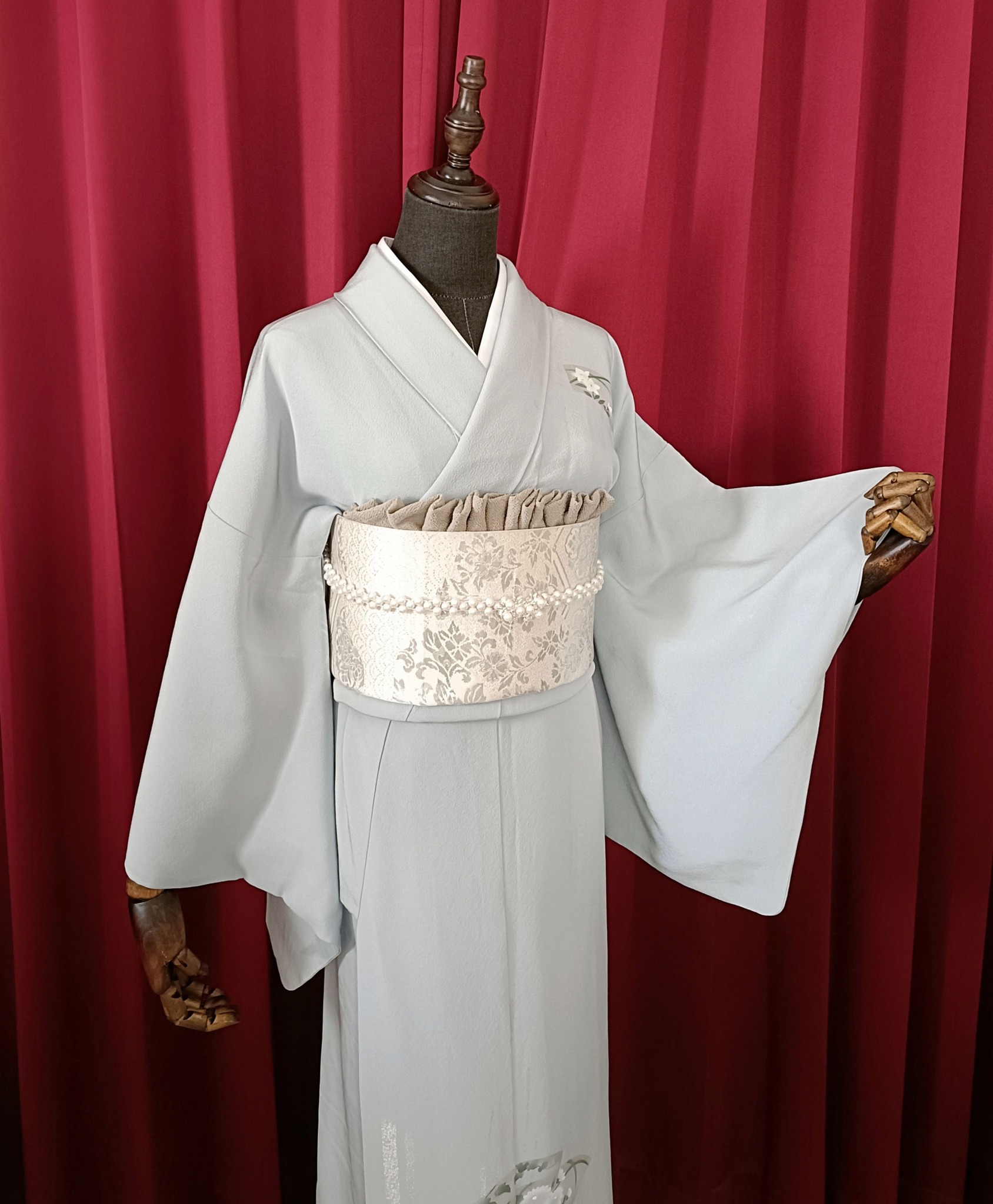 ชุดกิโมโนสีฟ้า*มีตำหนิ