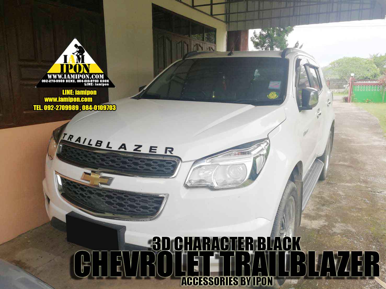 3D CHARACTER TRAILBLAZER ตัวหนังสือกระจังหน้า ฝากระโปรงหน้าเทรลเบลเซอร์