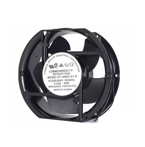 พัดลม38W 220V / 0.22A 170*150*50mm.COMMONWEALTH FP-108EX-S1-B