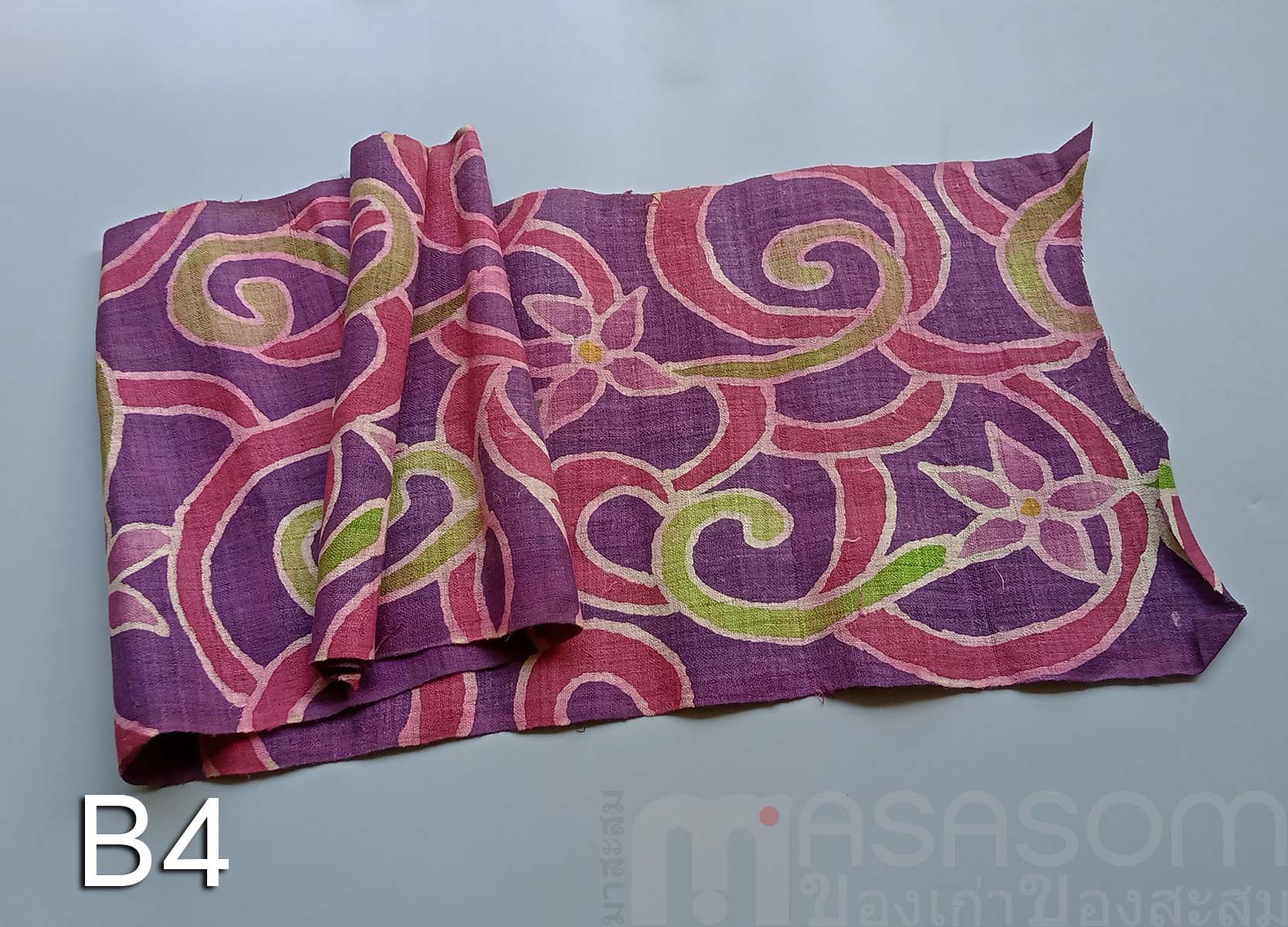 ผ้าใยกัญชงทอมือลายบาติค