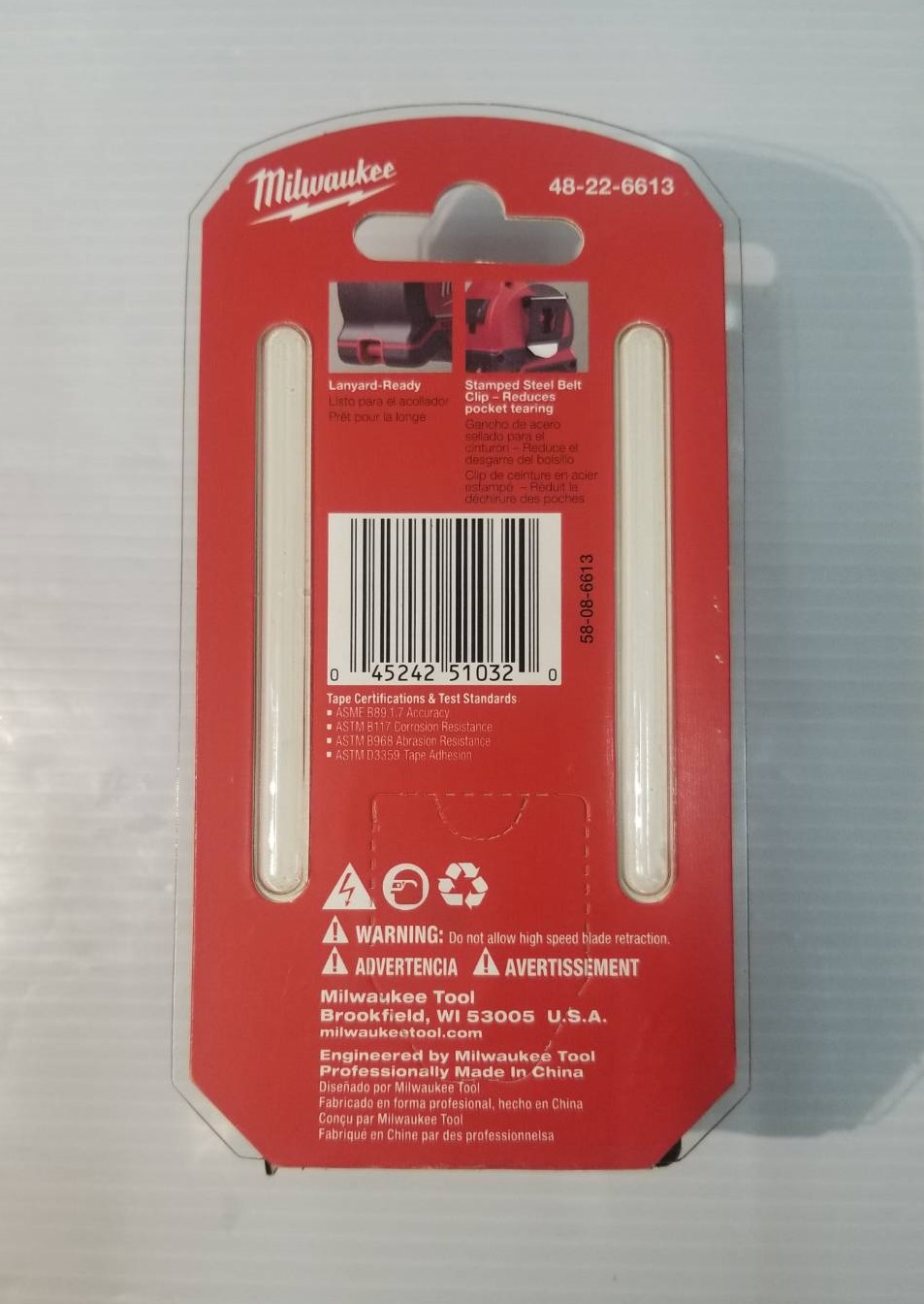 ตลับเมตร COMPACT 48-22-6613 3M /12ft Milwaukee