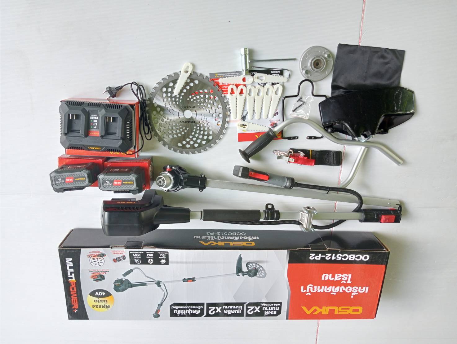 เครื่องตัดหญ้าไร้สาย OCBC512-P2 40V OSUKA