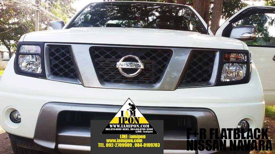 HEAD LAMP NAVARA D40 FLATBLACK ครอบไฟหน้าดำด้านนาวาร่า D40