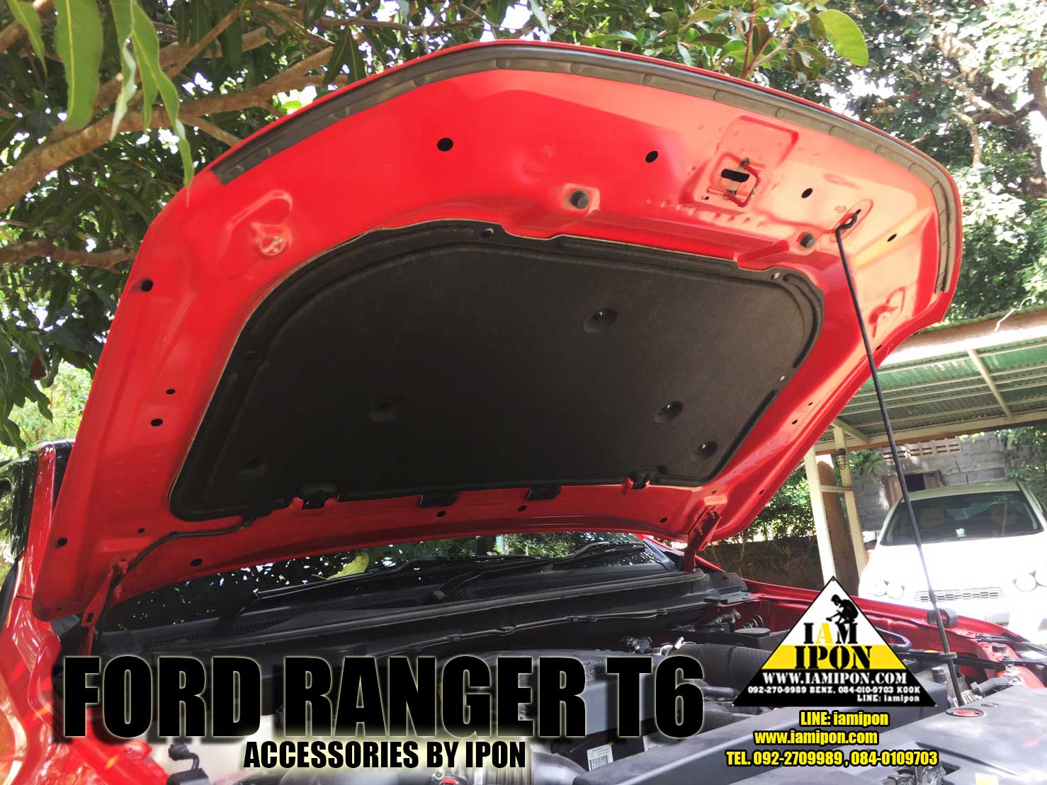 INSULATION BONNET FORD RANGER T6 2012-2014 แผ่นกันความร้อนฟอร์ดเรนเจอร์ T6 2012-2014