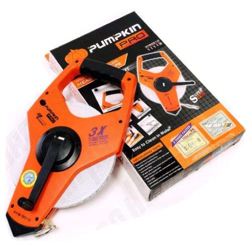 เทปวัดที่สายเหล็ก เคลื่อบไนล่อน XYB5010 รุ้น11113 PUMPKIN