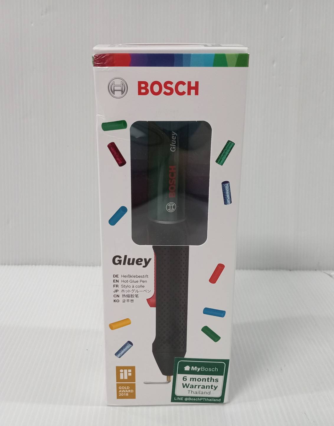 ปากกายิงกาวร้อนไร้สาย Gluey BOSCH สีเขียว Evergreen