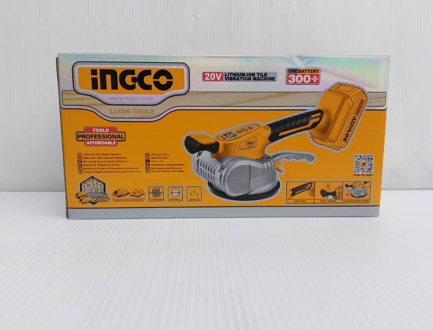 เครื่องสั่นกระเบื้องไร้สาย5“ 20V CTVLI2010 เครื่องเปล่า INGCO