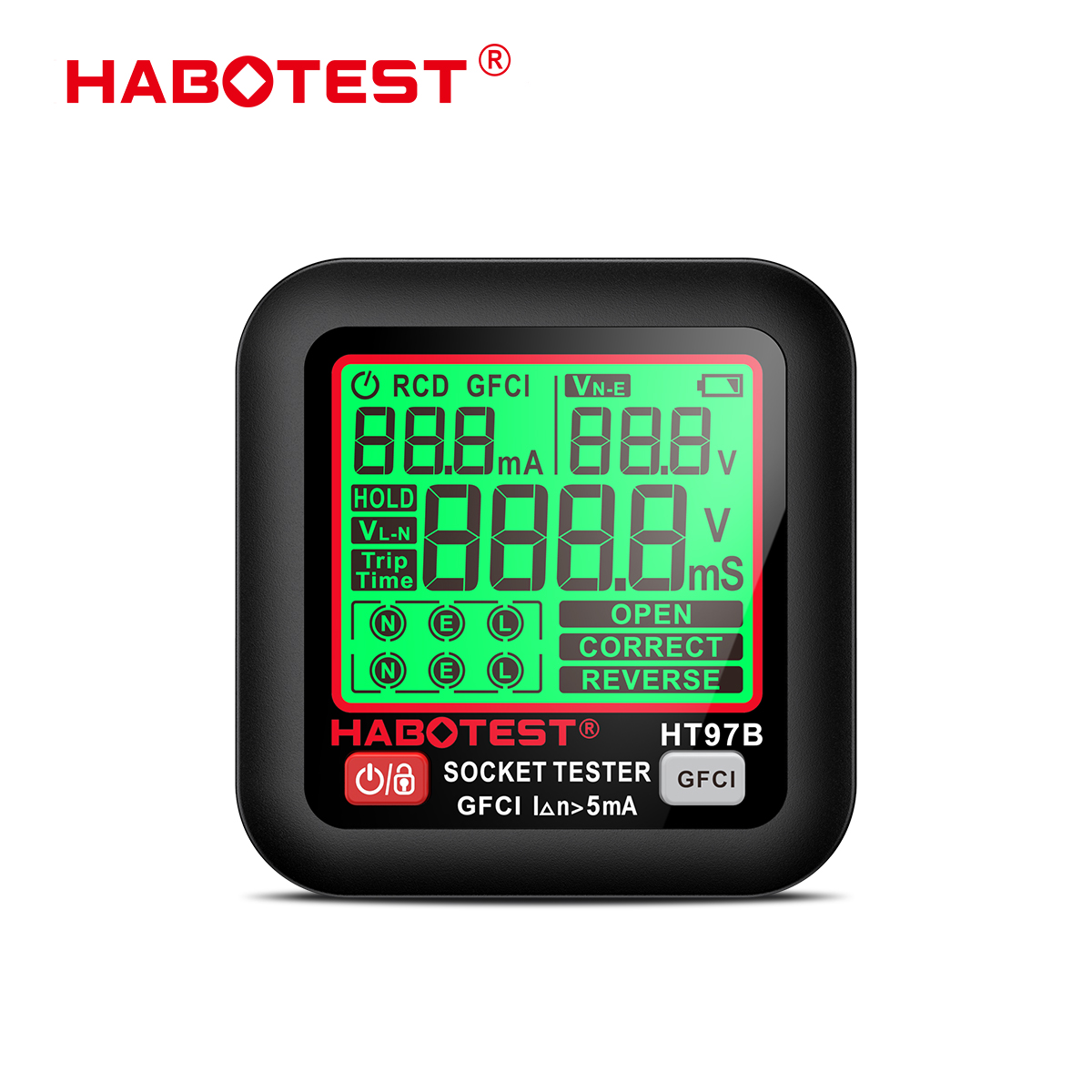 เครื่องตรวจเช็คเต้ารับไฟฟ้า HT97B HABOTEST