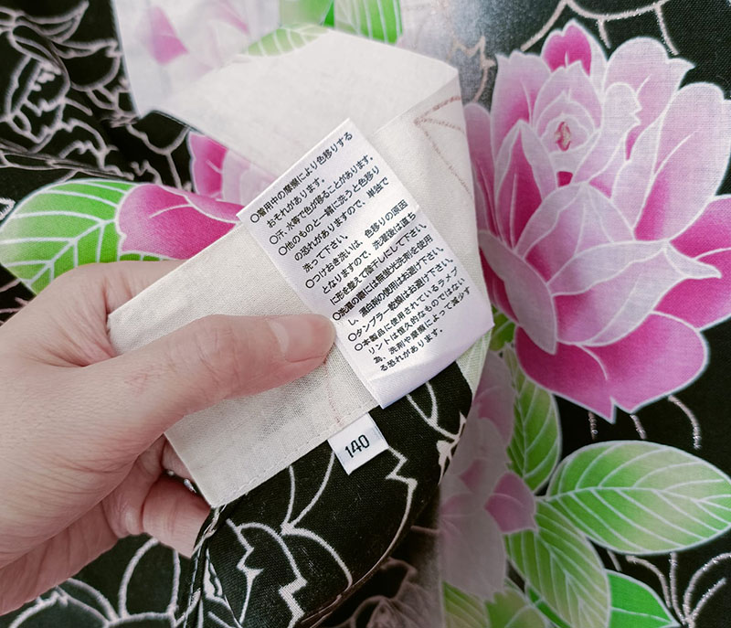 ยูกาตะขาวดำลายกุหลาย(155cm)03