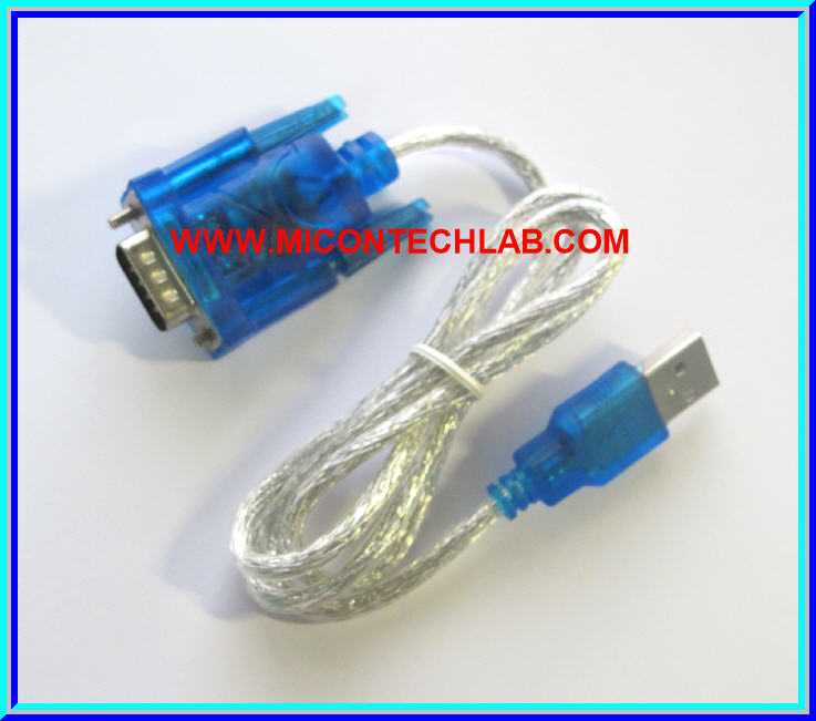 1x HL-340 แปลงสัญญาณ USB to RS232/Serial Port DB9 หัวตัวผู้