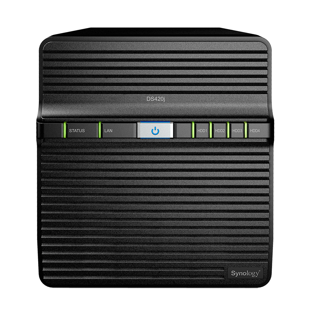 Synology Diskstation DS420j 4-bay DiskStation, Quad Core 1.4 GHz, 1GB RAM