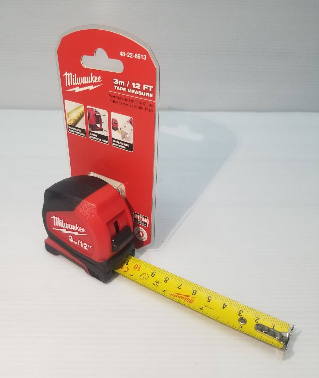 ตลับเมตร COMPACT 48-22-6613 3M /12ft Milwaukee