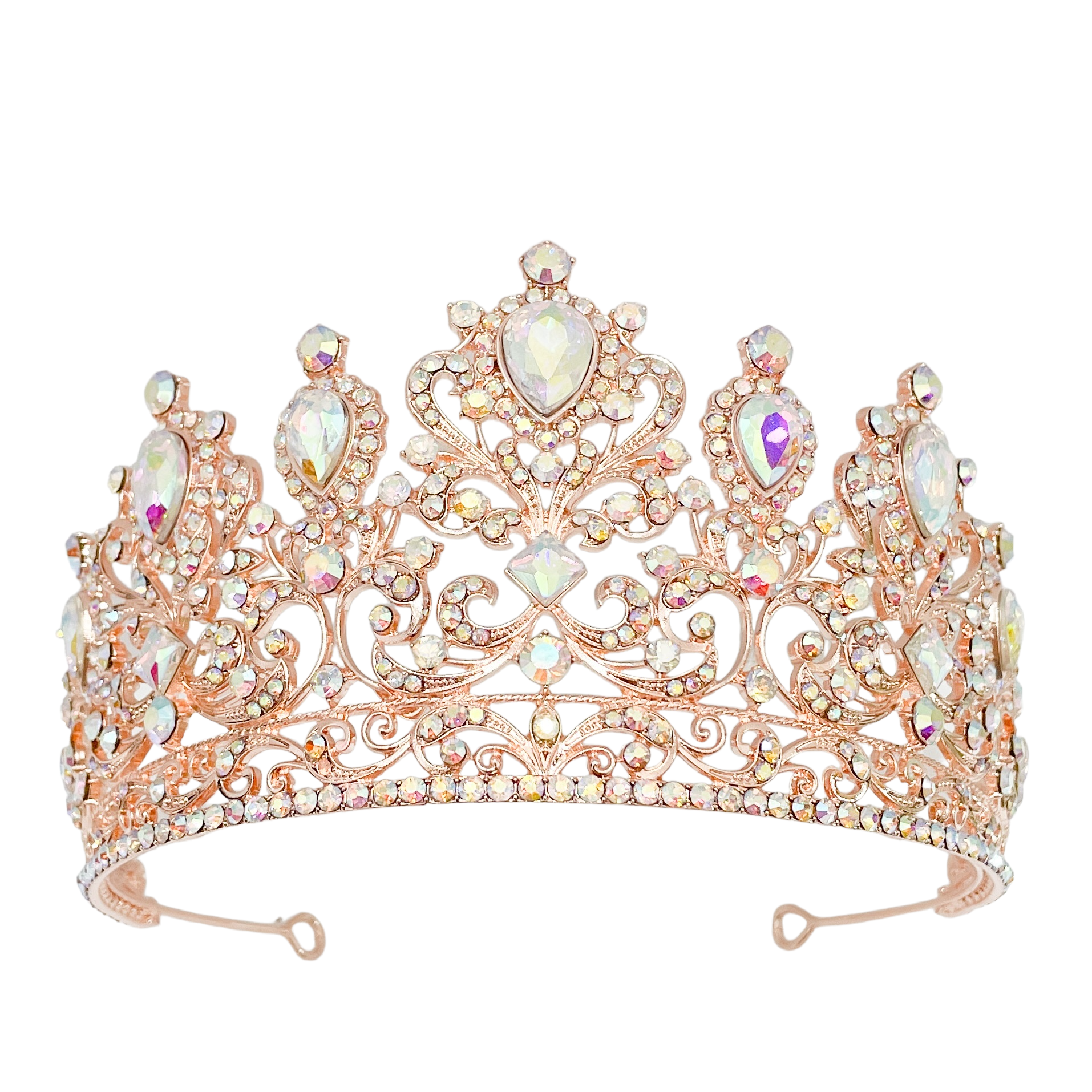 (พร้อมส่ง) เทียร่า 359 สีโรสโกลด์ งานสวย ปราณีต QCเพชรทุกเม็ด สินค้าพร้อมส่งจากไทย