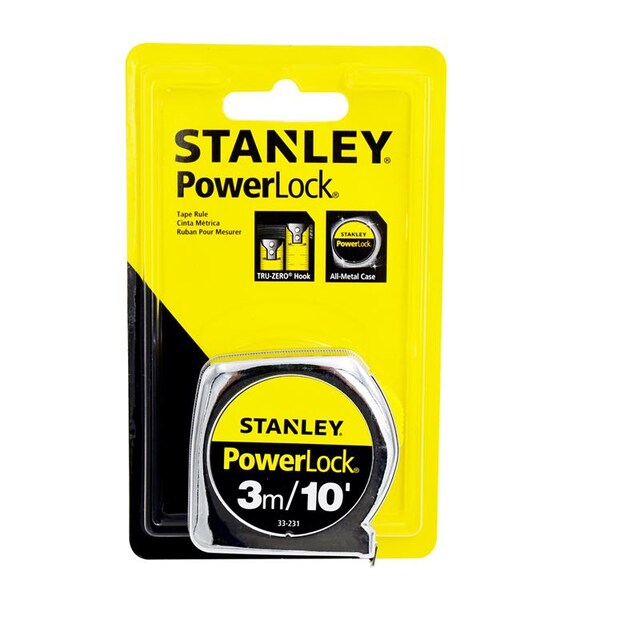 ตลับเมตร 3เมตร รุ่นพาวเวอร์ล็อค 33-231 STANLEY