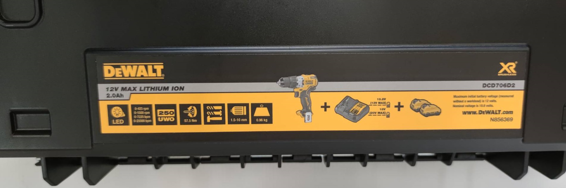 สว่านกระแทก12V DCD706D2 DEWALT