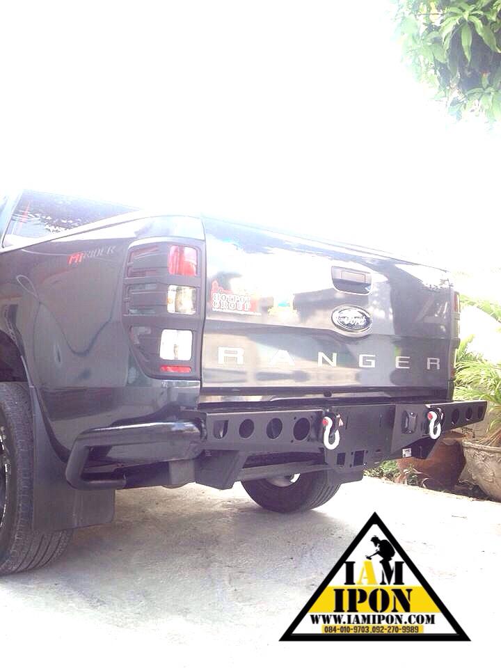 TRAIL LAMP COVER FORD RANGER T6- MC 2012-2015 FLATBLACK ครอบไฟท้ายดำด้านฟอร์ดเรนเจอร์ T6-MC 2012-2015