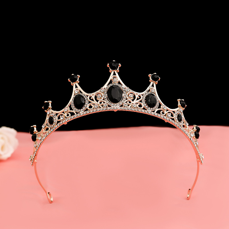 (พร้อมส่ง) มงกุฎสีดำ 202 สีดำล้วน มงกุฎนางงาม มงกุฎเจ้าหญิง งานสวย ปราณีต QCเพชรทุกเม็ด สินค้าพร้อมส่งจากไทย