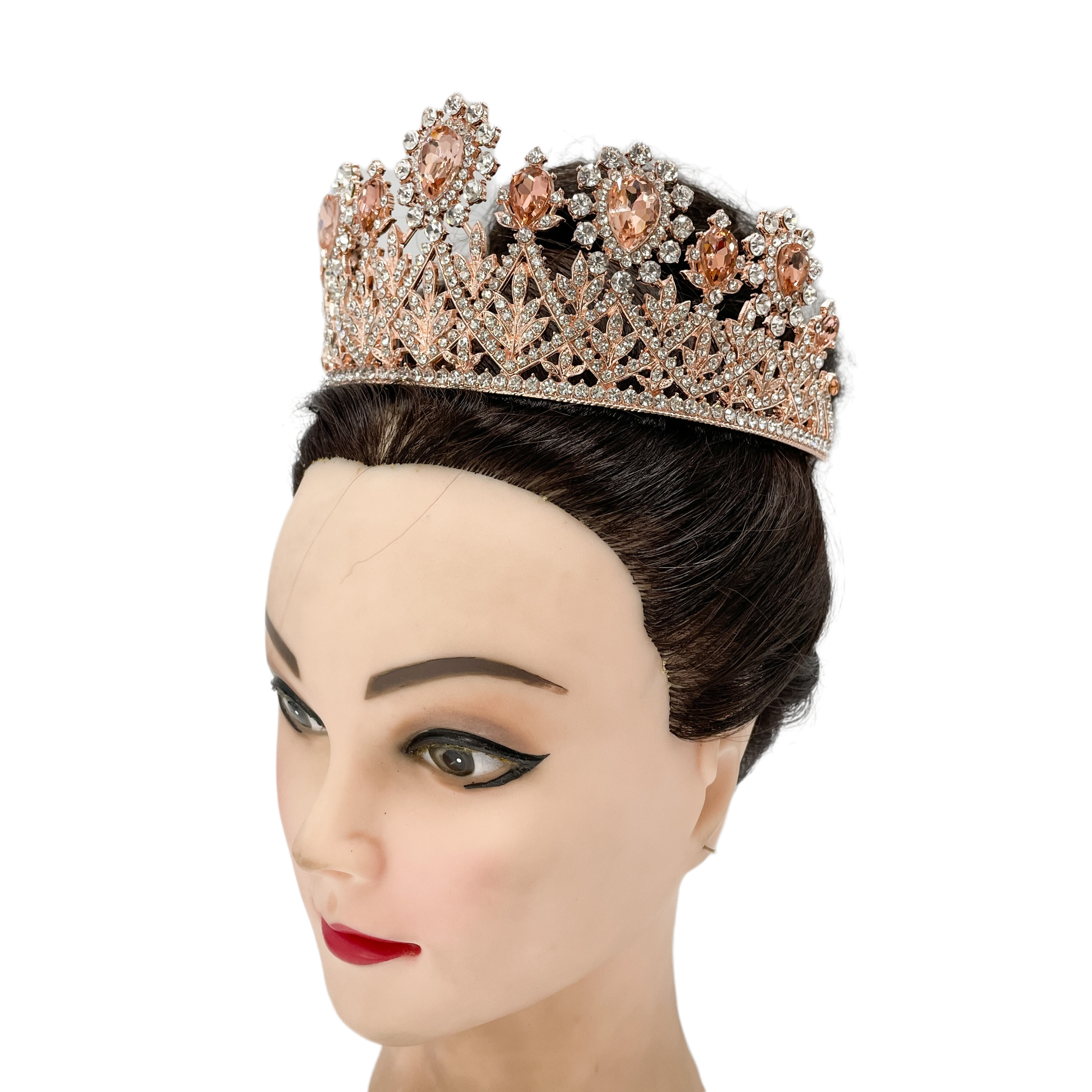 (พร้อมส่ง) เทียร่า 355 สีโรสโกลด์ งานสวย ปราณีต QCเพชรทุกเม็ด สินค้าพร้อมส่งจากไทย