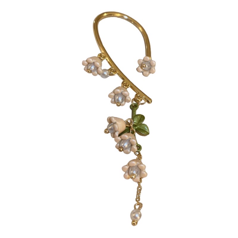 (พร้อมส่ง) EarCuff 005 จอนหูดอกไม้สวยหวาน ใส่ด้านไหนก็ได้ ส่งจาก จ.อุบลราชธานี