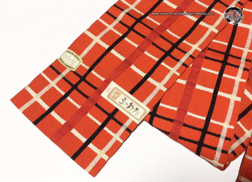 โอบิเส้น สีส้ม01