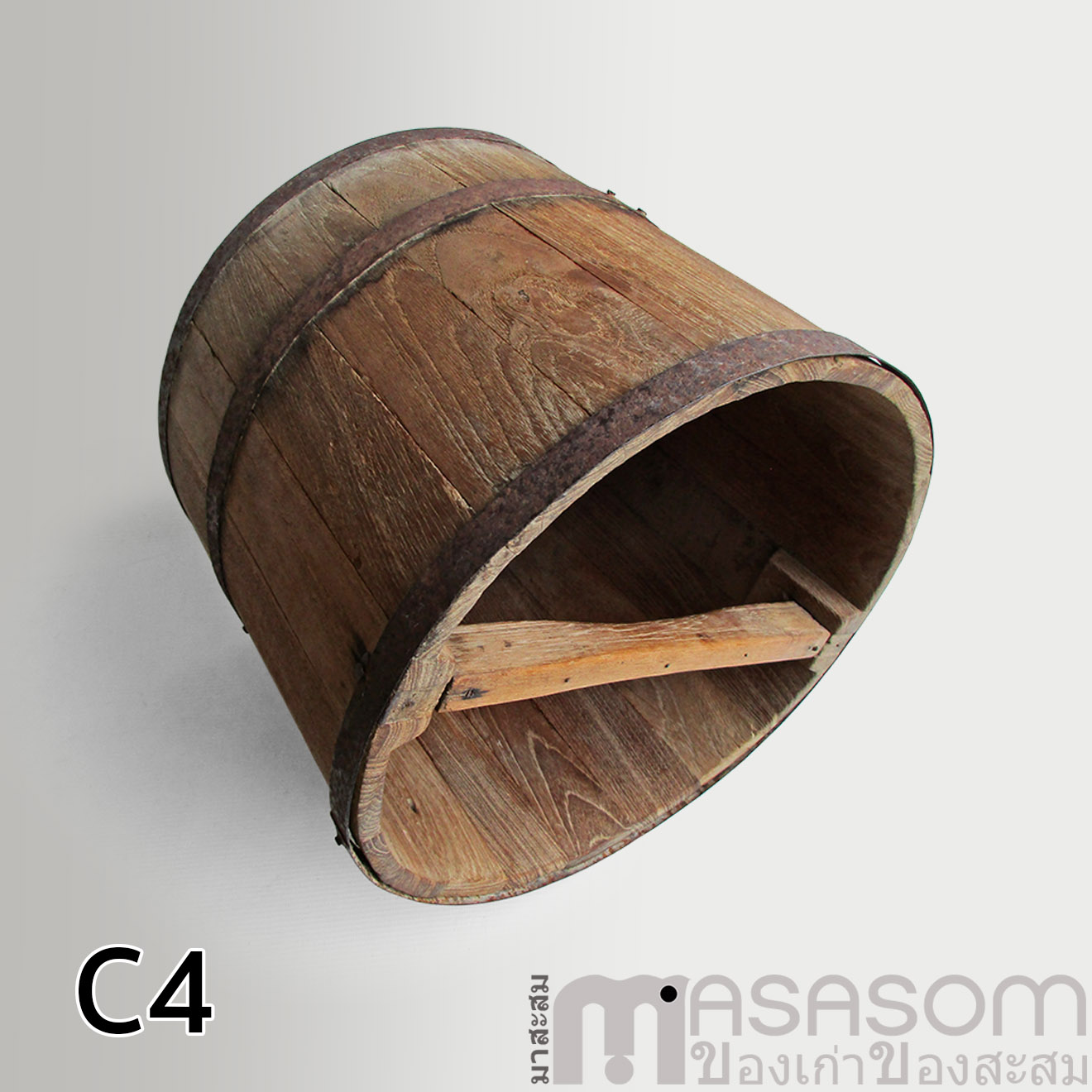 ถังไม้ตวงข้าวโบราณขนาด 20 ลิตร