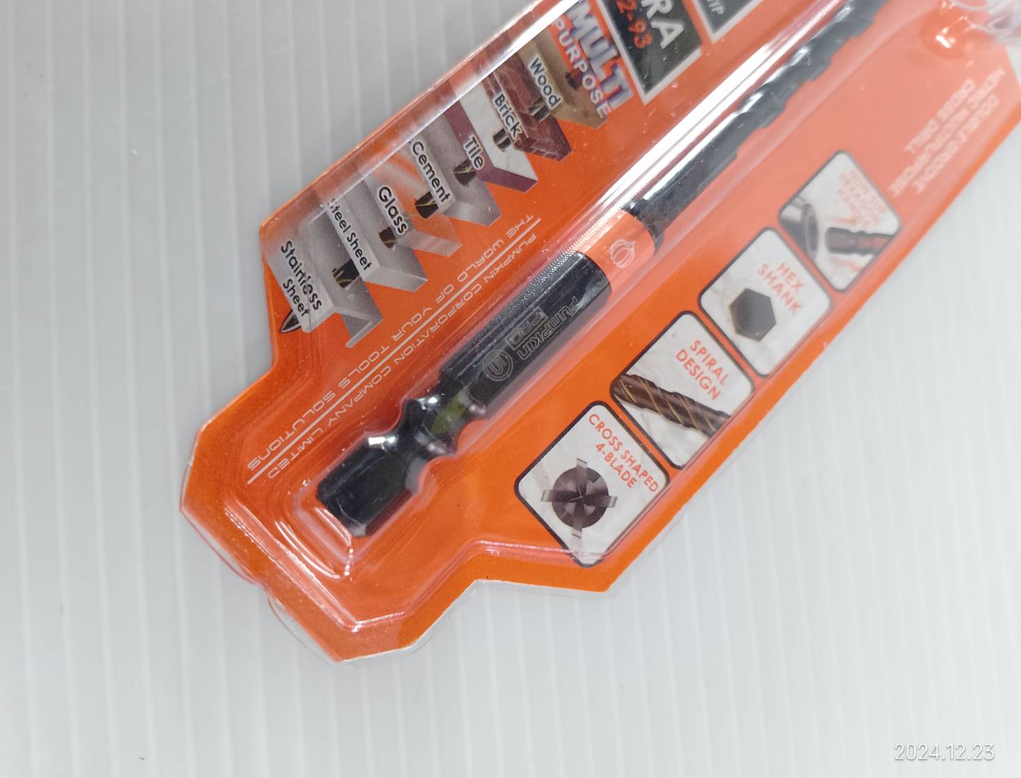 ดอกสว่านเจาะอเนกประสงค์หัวคาร์ไบด์ เจาะกระจก / ปูน / กระเบื้อง 5mm. PUMPKIN PRO-MD5M