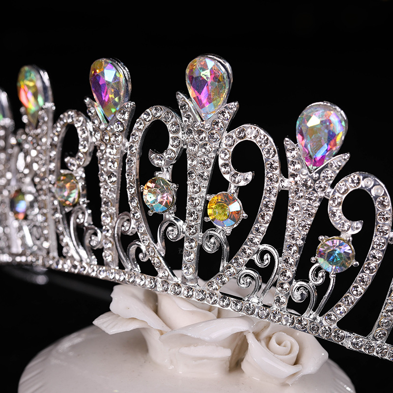 (พร้อมส่ง) เทียร่า 003 สีเงิน มงกุฎนางงาม มงกุฎเจ้าหญิง งานสวย ปราณีต QCเพชรทุกเม็ด สินค้าพร้อมส่งจากไทย