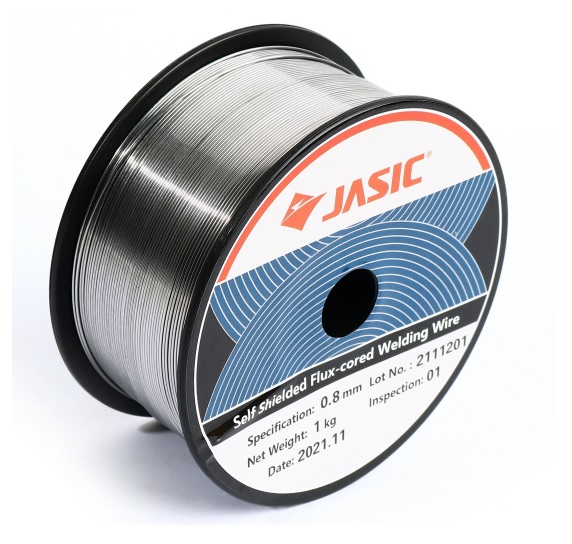 ลวดเชื่อมฟลักซ์คอร์ 0.8mm. 1Kg. E71T-GS JASIC