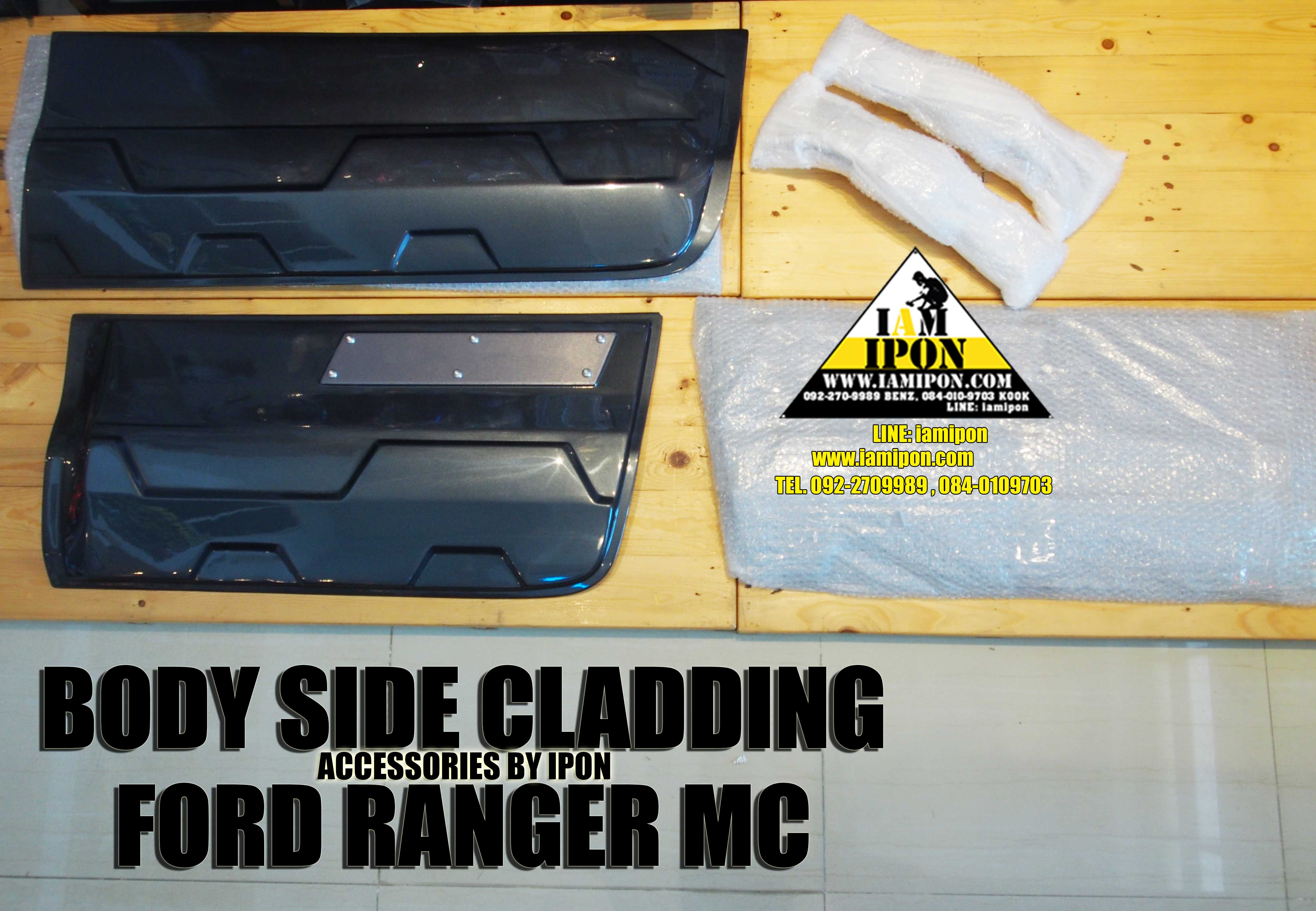 BODY SIDE CLADDING FORD RANGER MC GRAY กาบประตูสีเทาฟอร์ดเรนเจอร์ MC