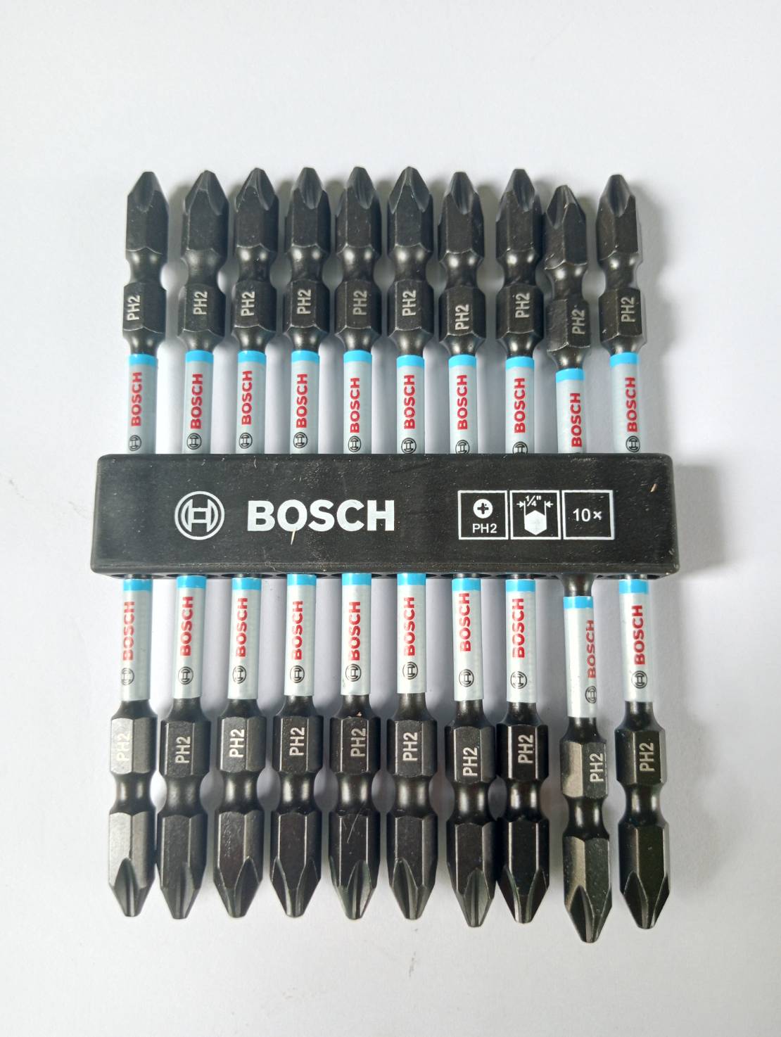 ดอกไขควงกระแทกPH2x110 สีดำ-ขาว BOSCH #2608522406