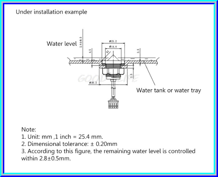 1x เซ็นเซอร์วัดระดับน้ำแบบแสงอินฟาเรด