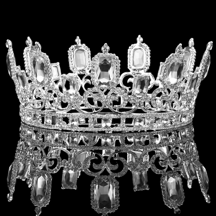(พร้อมส่ง) มงกุฏผู้ชาย 040 สีเงิน มงกุฎผู้ชาย มงกุฎเจ้าชาย งานสวย ปราณีต QCเพชรทุกเม็ด