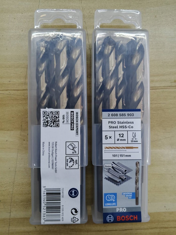 ดอกเจาะสแตนเลส HSS-CO 12mm. BOSCH (5ดอก/แพค) 2608585903