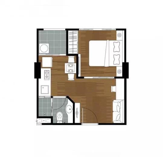 🚩H1220 ขายคอนโด ลุมพินี วิลล์ ลาดพร้าว โชคชัย4 ชั้น12A อยู่ติดถนนลาดพร้าว จากสถานีโชคชัย4 (สายสีเหลือง )เพียง 250 เมตร
