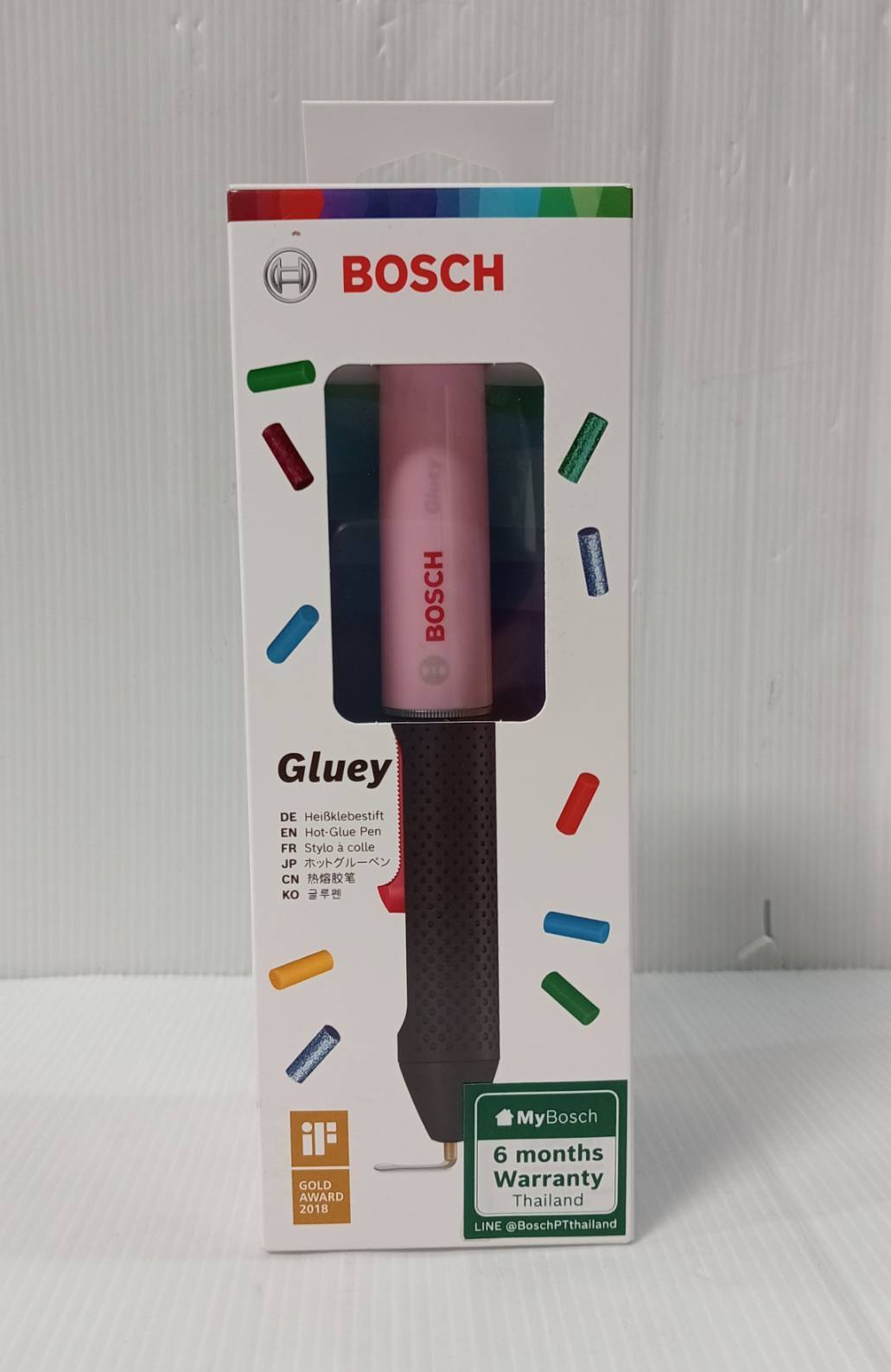 ปากกายิงกาวร้อนไร้สาย Gluey BOSCH สีชมพู Cupcake