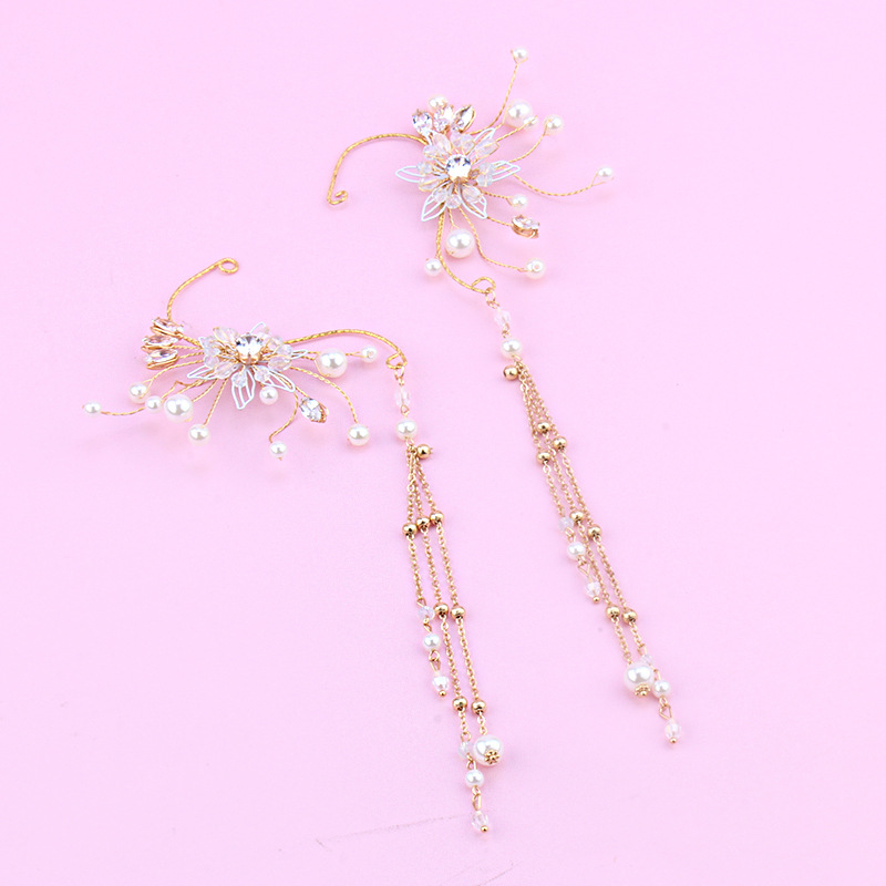 (พร้อมส่ง) Ear Cuff 018 จรหู จอนหู ได้ทั้งคู่ เกี่ยวใบหู ใส่สวยๆ สวยงาม ทำจากโลหะสีทอง