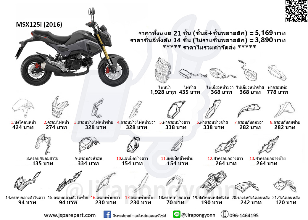 ชุดสี MSX125i SF (2016)