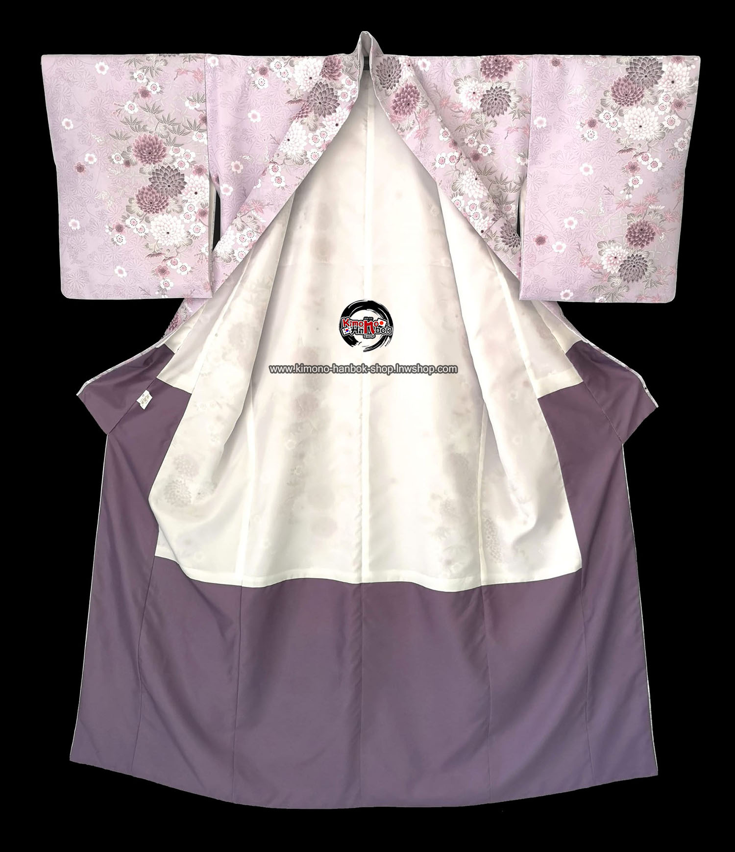 ชุดกิโมโนสีม่วงลาย01