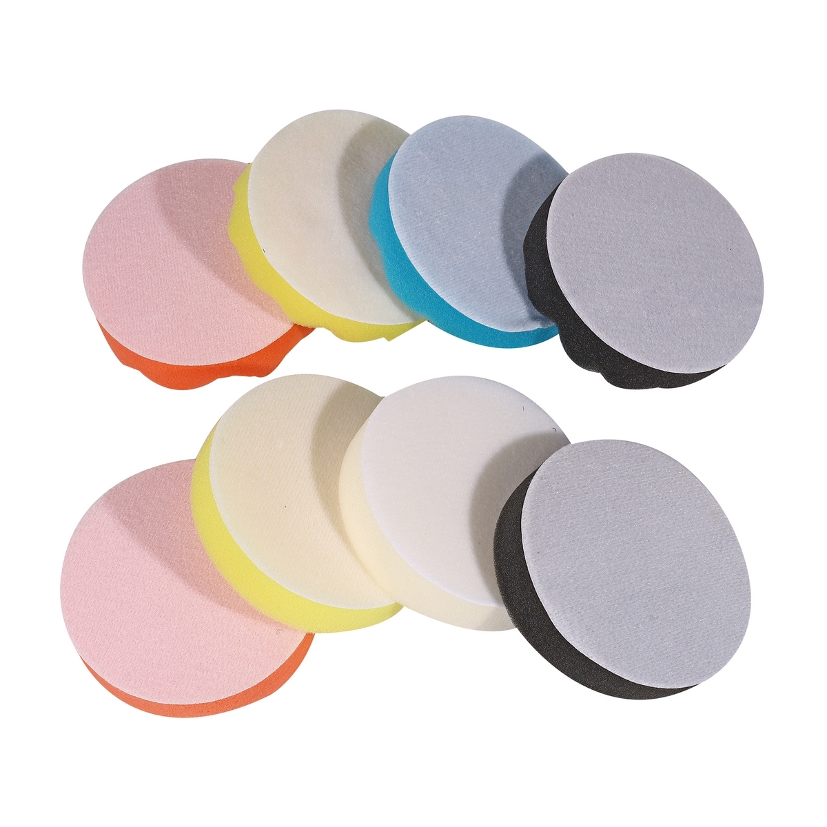 POLO ชุดฟองน้ำขัดรถ ขนาด 4 นิ้ว พร้อมจานจับ+แกน บรรจุ 11 ชิ้น/ชุด P523-0910