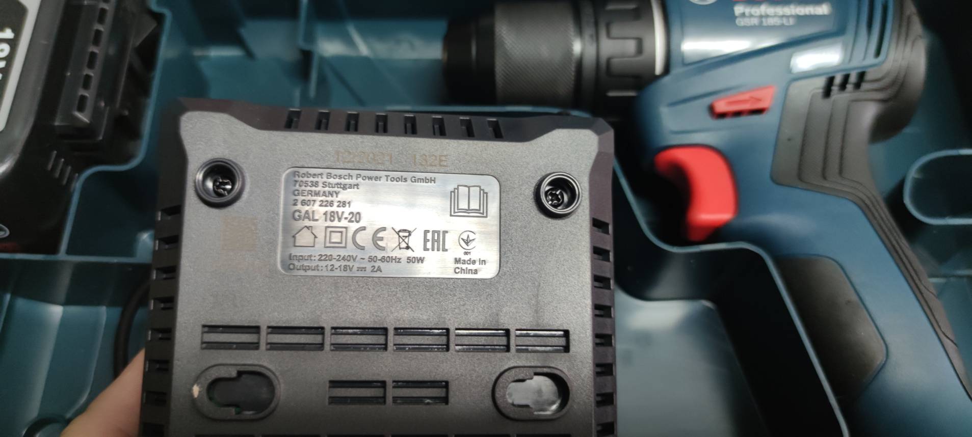 สว่านไร้สาย GSR185-LI BOSCH ชุดแบต2ก้อน