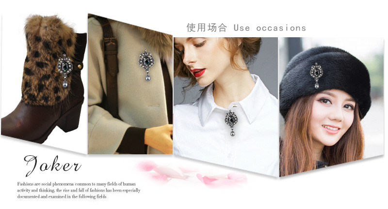 (พร้อมส่ง) เข็มกลัด 079 สีน้ำเงิน