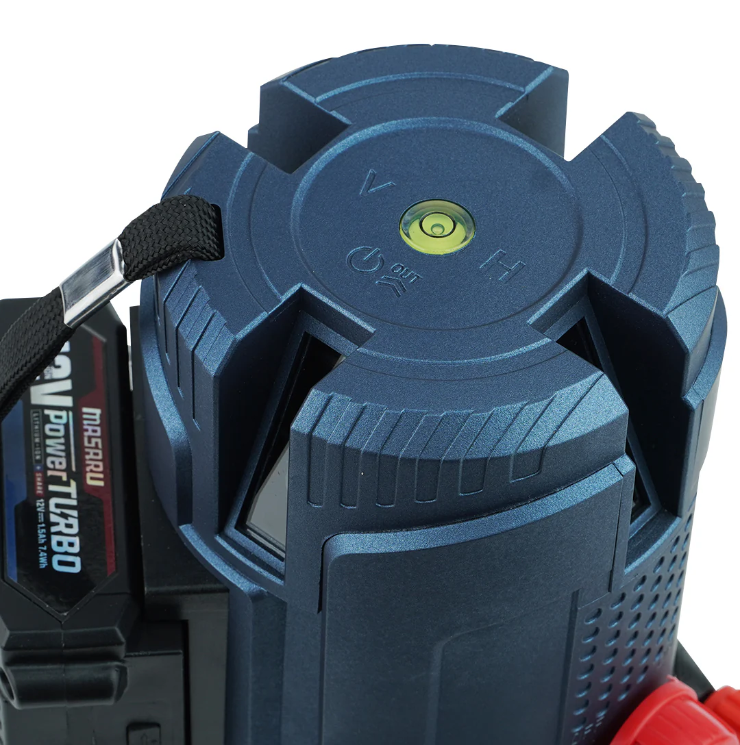 MASARU SMLG-330 เครื่องวัดระดับเลเซอร์แบบแสงสีเขียว 5 เส้น 3.7V (ไม่รวมขาตั้ง)