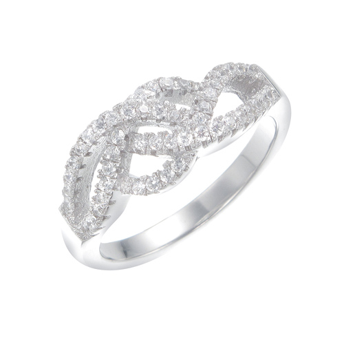 แหวนเงินแท้925เพรชประดับเพรชแท้สวิส เกรดดี น้ำใส