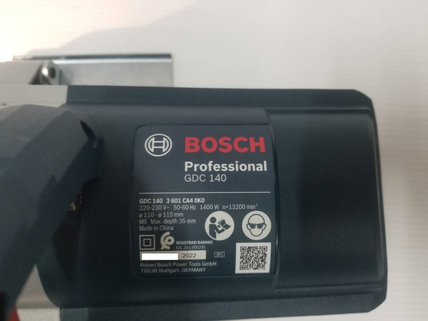 เครื่องตัดหินอ่อน4" GDC140 BOSCH 06013A40K0 แถม 1 ใบ