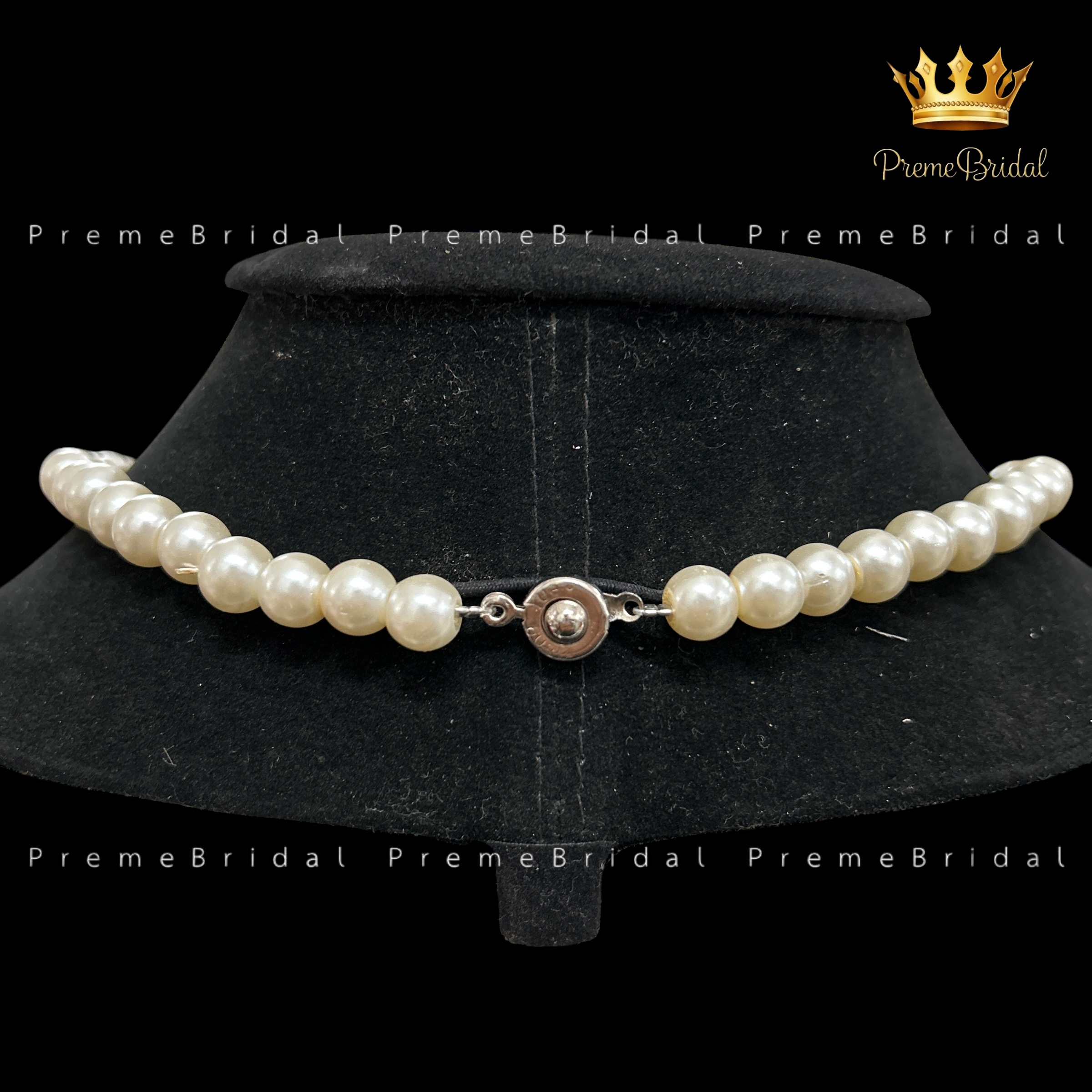 (พร้อมส่ง) สร้อยคอไข่มุก ประดับด้วยลูกปัดสีสวยขั้นกลาง งานหรูพรีเมี่ยม