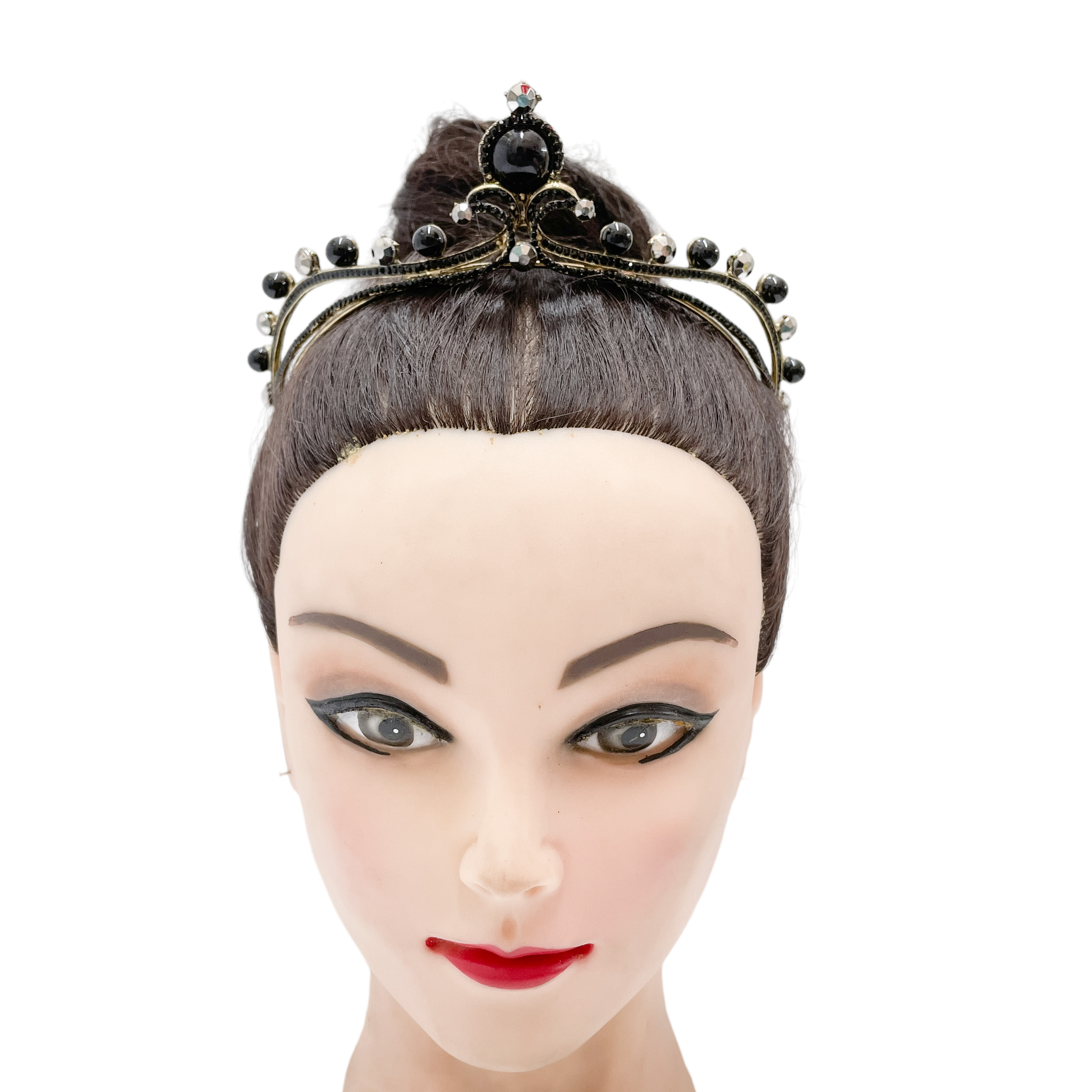 (พร้อมส่ง) มงกุฎสีดำ 313 เทียร่าเจ้าสาว งานสวย ปราณีต QCเพชรทุกเม็ด สินค้าพร้อมส่งจากไทย