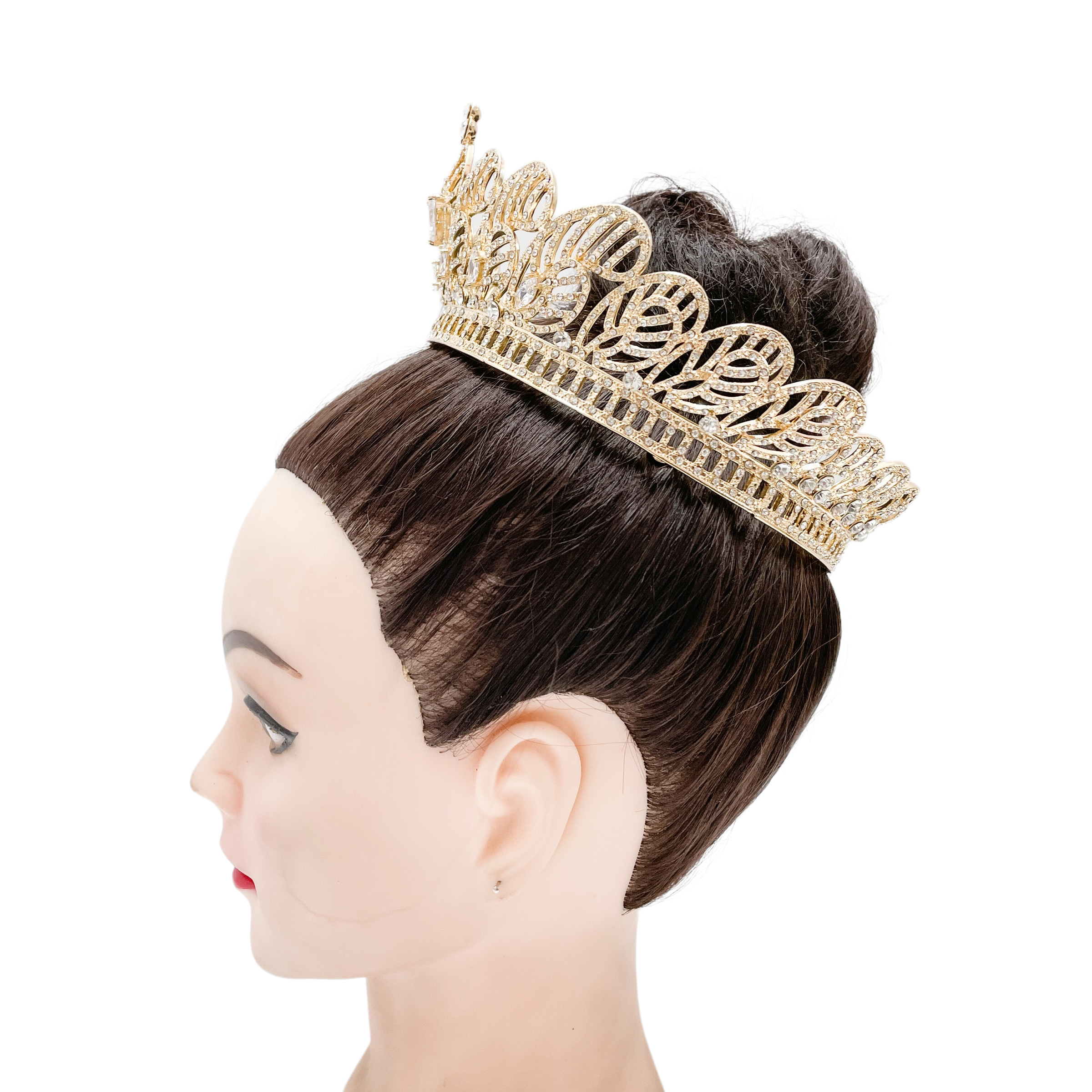 (พร้อมส่งจากไทย) มงกุฏ 099 สีทอง มงกุฎนางงาม มงกุฎเพชร มงกุฎประกวด สินค้าพร้อมส่ง ไม่ต้องรอนาน งานพรีเมี่ยม