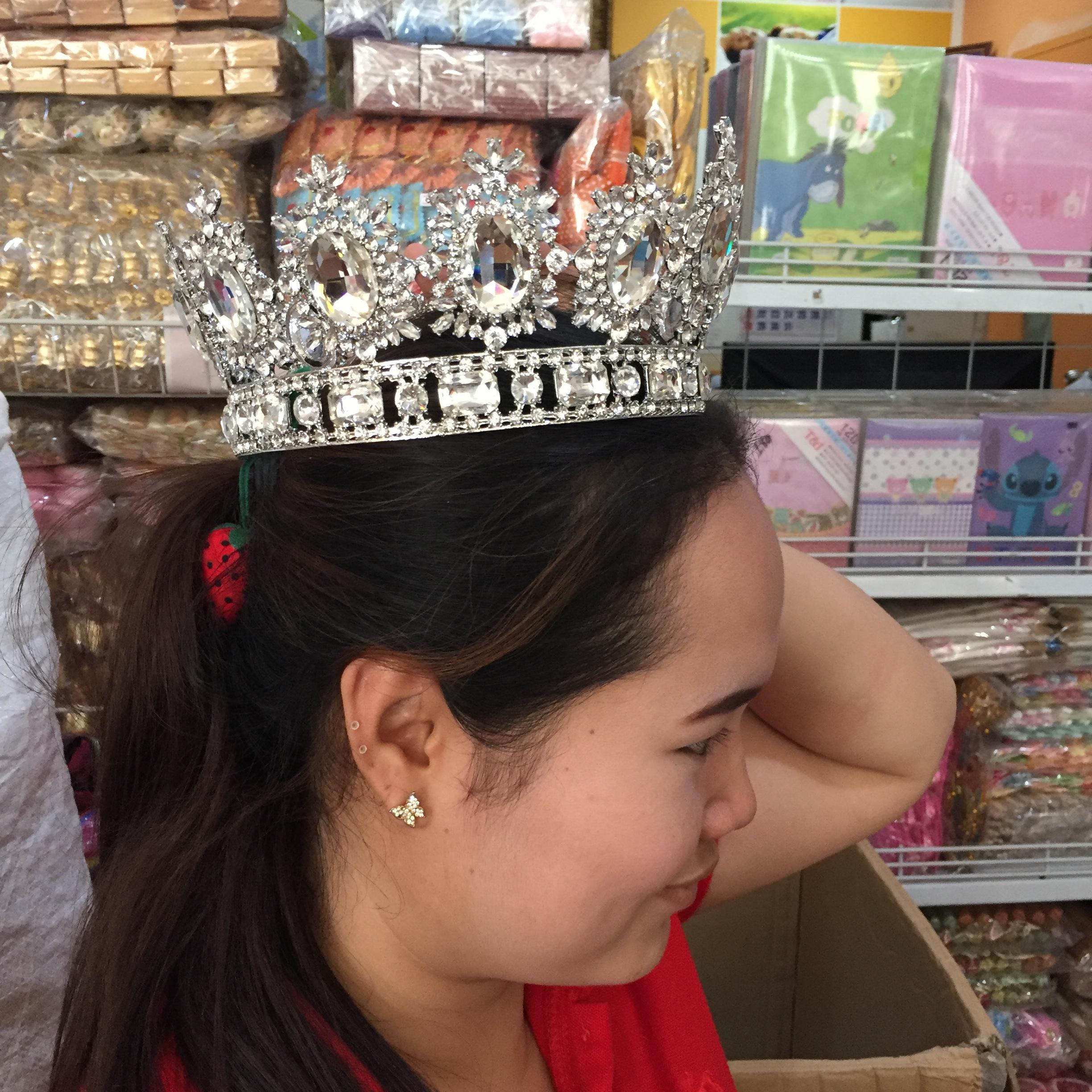 (พร้อมส่ง) มงกุฎ 027 สีเงิน