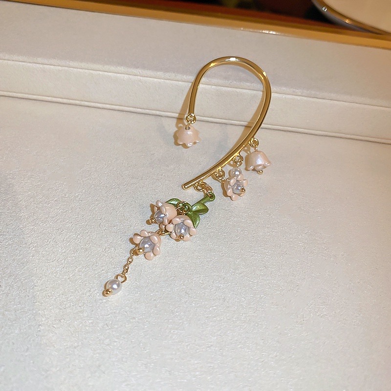 (พร้อมส่ง) EarCuff 005 จอนหูดอกไม้สวยหวาน ใส่ด้านไหนก็ได้ ส่งจาก จ.อุบลราชธานี