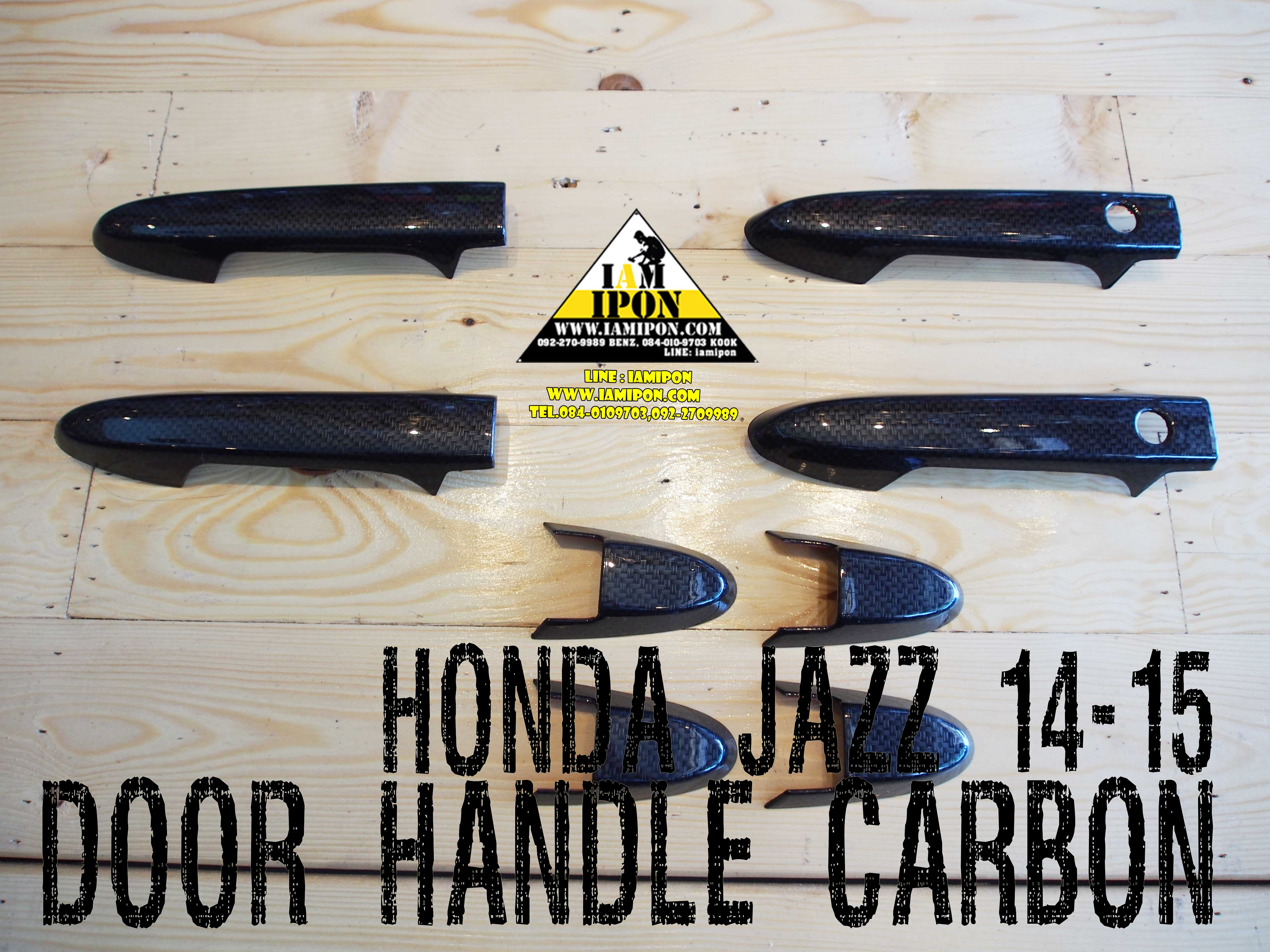 DOOR HANDLE JAZZ CABON GK 14 -15 ครอบมือจับเปิดประตูคาร์บอนแจ๊ส จีเค ปี14 - 15